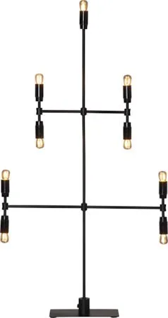 Ljusstake Twice 51x91 cm Metall 9 ljus E14 - Svart - Inredning - Julpynt & helgdekoration - Julpynt & juldekoration