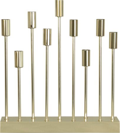 Ljusstake Pix 42x50 cm Metall 9 ljus E14 - Mässing - Inredning - Julpynt & helgdekoration - Julpynt & juldekoration