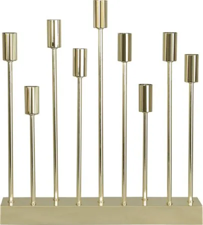 Ljusstake Pix 42x50 cm Metall 9 ljus E14 - Mässing - Inredning - Julpynt & helgdekoration - Julpynt & juldekoration