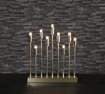 Ljusstake Pix 42x50 cm Metall 9 ljus E14 - Mässing - Inredning - Julpynt & helgdekoration - Julpynt & juldekoration
