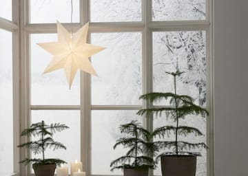 Lysa Adventsstjärna 43 cm - Jullampa i papper - Vit - Inredning - Julpynt & helgdekoration - Julpynt & juldekoration
