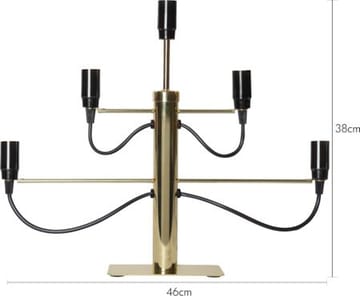 Milano Ljusstake 46 cm - Mässing - Inredning - Julpynt & helgdekoration - Julpynt & juldekoration