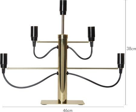Milano Ljusstake 46 cm - Mässing - Inredning - Julpynt & helgdekoration - Julpynt & juldekoration