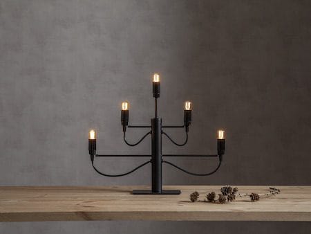 Milano Ljusstake 46 cm - matt svart - Inredning - Julpynt & helgdekoration - Julpynt & juldekoration