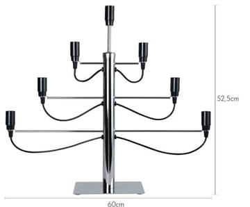 Milano Ljusstake 60 cm - krom - Inredning - Julpynt & helgdekoration - Julpynt & juldekoration
