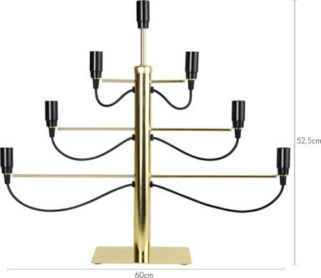 Milano Ljusstake 60 cm - mässingsfärgad - Inredning - Julpynt & helgdekoration - Julpynt & juldekoration
