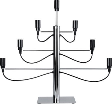 Milano Stor Adventsljusstake 60 cm - Ljusstake i Metall - Kromsilver - Inredning - Julpynt & helgdekoration - Julpynt & juldekoration