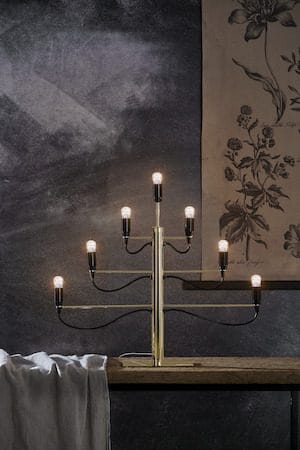 Milano Stor Adventsljusstake 60 cm - Ljusstake i Metall - Mässingsguld - Inredning - Julpynt & helgdekoration - Julpynt & juldekoration