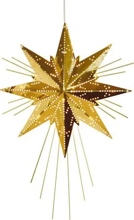 Mini Luxe Liten Adventsstjärna 25 cm - Jullampa i metall - Mässing - Inredning - Julpynt & helgdekoration - Julpynt & juldekoration