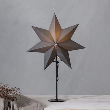 Mixa Adventsstjärna på Fot 50 cm - Jullampa i papper & metall - Grå med svart fot - Inredning - Julpynt & helgdekoration - Julpynt & juldekoration