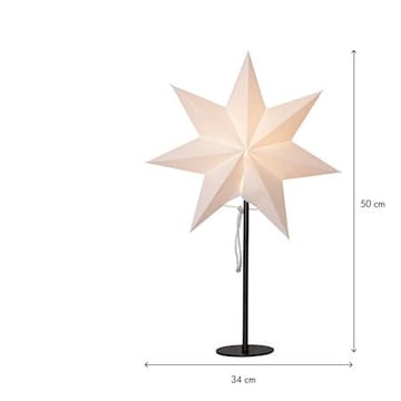 Mixa Stjärna på fot 50 cm - vit med svart fot - Inredning - Julpynt & helgdekoration - Julpynt & juldekoration