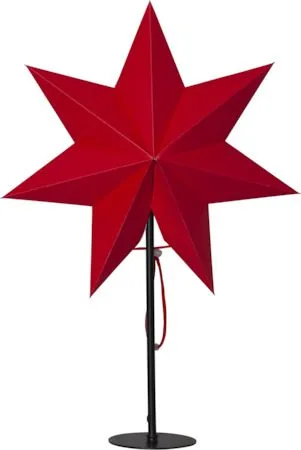Mixa Stjärna på fot 50 cm - röd med svart fot - Inredning - Julpynt & helgdekoration - Julpynt & juldekoration