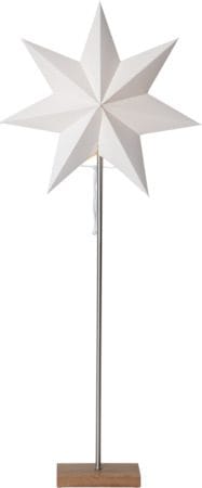 Moa Fot, skärm & stjärna 82 cm - vit och ek - Inredning - Julpynt & helgdekoration - Julpynt & juldekoration