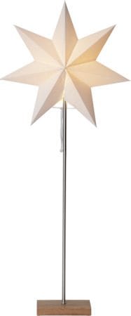 Moa Hög Adventsstjärna på Fot 82 cm med skärm i Plast med Metallstativ - Vit - Inredning - Julpynt & helgdekoration - Julpynt & juldekoration