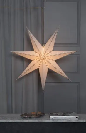 Nicolas Stor Adventsstjärna 80 cm - Jullampa i papper - Vit - Inredning - Julpynt & helgdekoration - Julpynt & juldekoration