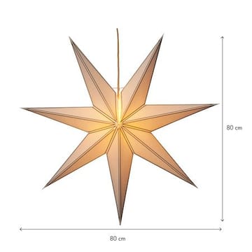 Nicolas Stor Adventsstjärna 80 cm - Jullampa i papper - Vit - Inredning - Julpynt & helgdekoration - Julpynt & juldekoration