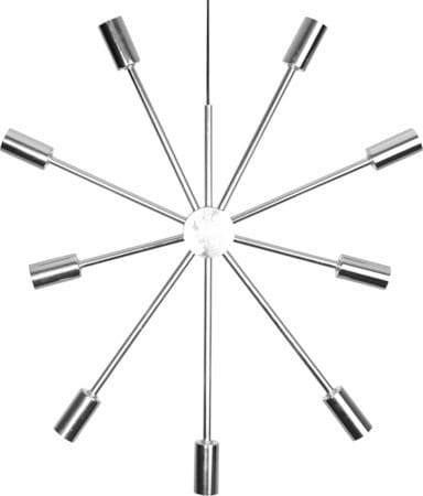Pix Jullampa Stjärna 50 cm – Hänglampa i Metall, Krom