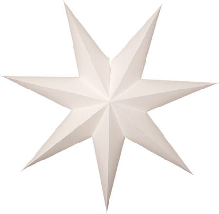 Plain Stor Adventsstjärna 90 - Jullampa i papper - Vit - Inredning - Julpynt & helgdekoration - Julpynt & juldekoration