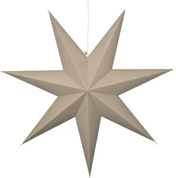 Plain Stor Adventsstjärna 90 - Jullampa i papper - Beige - Inredning - Julpynt & helgdekoration - Julpynt & juldekoration