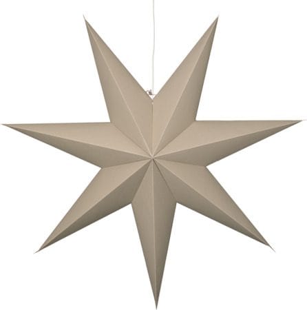 Plain Stor Adventsstjärna 90 - Jullampa i papper - Beige - Inredning - Julpynt & helgdekoration - Julpynt & juldekoration