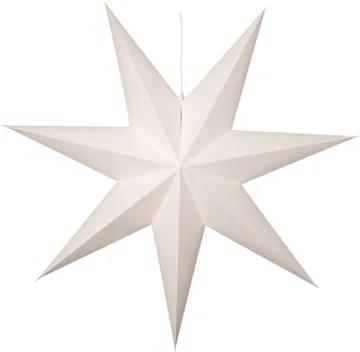 Plain Pappersstjärna 90 cm - Vit - Inredning - Julpynt & helgdekoration - Julpynt & juldekoration