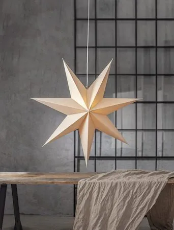 Plain Pappersstjärna 90 cm - beige - Inredning - Julpynt & helgdekoration - Julpynt & juldekoration