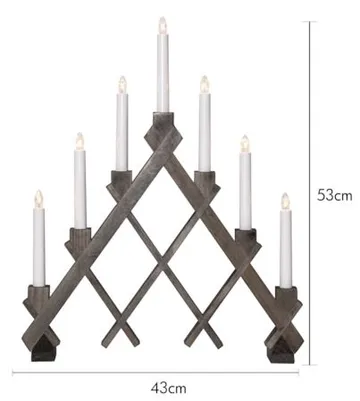 Rut Ljusstake 43 cm - brun - Inredning - Julpynt & helgdekoration - Julpynt & juldekoration