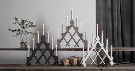 Rut Ljusstake 43 cm - grå - Inredning - Julpynt & helgdekoration - Julpynt & juldekoration