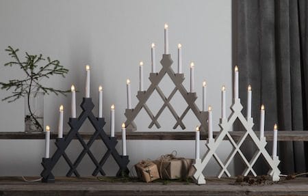 Rut Ljusstake 43 cm - grå - Inredning - Julpynt & helgdekoration - Julpynt & juldekoration