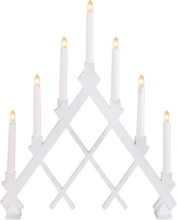 Rut Ljusstake 43 cm - vit - Inredning - Julpynt & helgdekoration - Julpynt & juldekoration