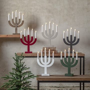 Selma Adventsljusstake 25 cm - Ljusstake i Trä för Advent - Gråbrun - Inredning - Julpynt & helgdekoration - Julpynt & juldekoration