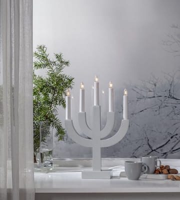 Selma Ljusstake 25 cm - ljusgrå - Inredning - Julpynt & helgdekoration - Julpynt & juldekoration