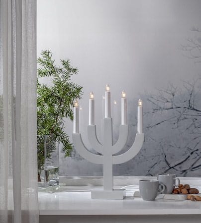 Selma Ljusstake 25 cm - ljusgrå - Inredning - Julpynt & helgdekoration - Julpynt & juldekoration