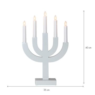 Selma Ljusstake 25 cm - ljusgrå - Inredning - Julpynt & helgdekoration - Julpynt & juldekoration