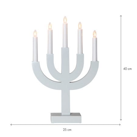 Selma Ljusstake 25 cm - ljusgrå - Inredning - Julpynt & helgdekoration - Julpynt & juldekoration