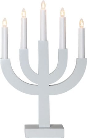 Selma Ljusstake 25 cm - ljusgrå - Inredning - Julpynt & helgdekoration - Julpynt & juldekoration