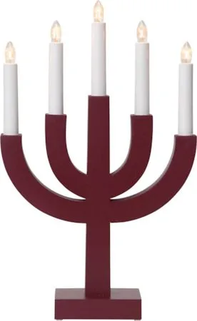 Selma Ljusstake 25 cm - röd - Inredning - Julpynt & helgdekoration - Julpynt & juldekoration