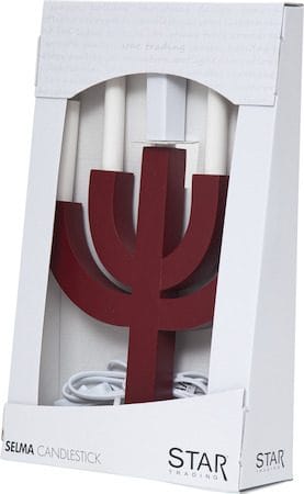 Selma Ljusstake 25 cm - röd - Inredning - Julpynt & helgdekoration - Julpynt & juldekoration