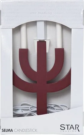 Selma Ljusstake 25 cm - röd - Inredning - Julpynt & helgdekoration - Julpynt & juldekoration