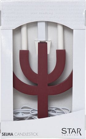 Selma Ljusstake 25 cm - röd - Inredning - Julpynt & helgdekoration - Julpynt & juldekoration