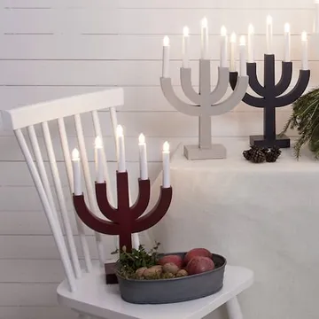 Selma Ljusstake 25 cm - röd - Inredning - Julpynt & helgdekoration - Julpynt & juldekoration