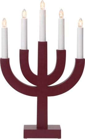 Selma Ljusstake 25 cm - röd - Inredning - Julpynt & helgdekoration - Julpynt & juldekoration