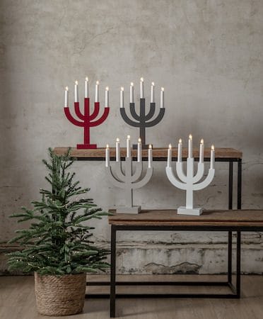 Selma Ljusstake 25 cm - röd - Inredning - Julpynt & helgdekoration - Julpynt & juldekoration