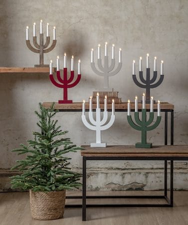 Selma Ljusstake 25 cm - röd - Inredning - Julpynt & helgdekoration - Julpynt & juldekoration