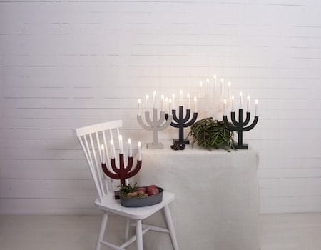 Selma Ljusstake 25 cm - röd - Inredning - Julpynt & helgdekoration - Julpynt & juldekoration