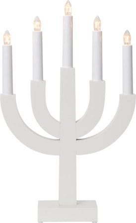 Selma Ljusstake 25 cm - vit - Inredning - Julpynt & helgdekoration - Julpynt & juldekoration