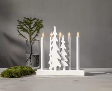 Skog Adventsljusstake 26.5 cm - Ljusstake i Trä - Vit - Inredning - Julpynt & helgdekoration - Julpynt & juldekoration