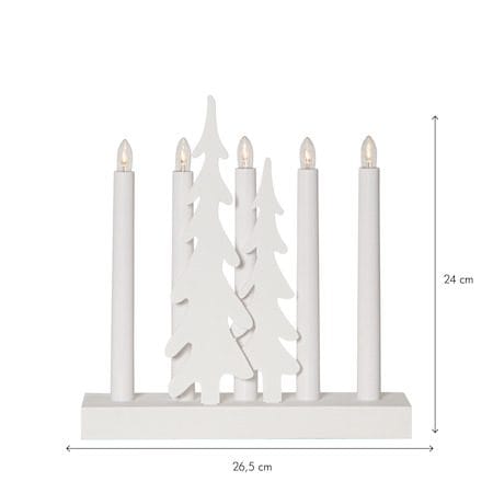 Skog Ljusstake 26.5 cm - vit - Inredning - Julpynt & helgdekoration - Julpynt & juldekoration