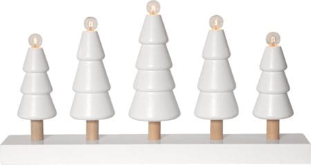 Skog Ljusstake 46 cm - vit med ofärgade stammar - Inredning - Julpynt & helgdekoration - Julpynt & juldekoration
