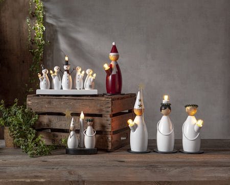 Snowman Ljusstake 33 cm - vit - Inredning - Julpynt & helgdekoration - Julpynt & juldekoration